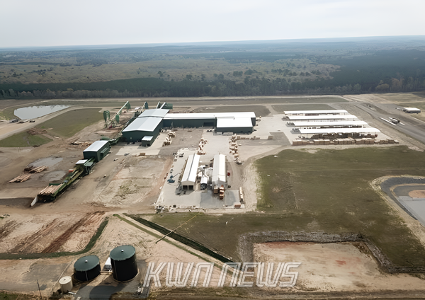 스미토모 임업이 인수한 루이지애나 제재소.